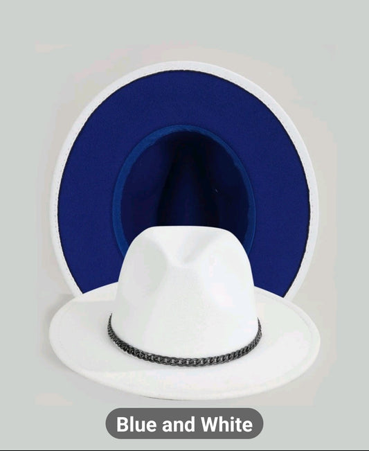 chain belted fedora hat